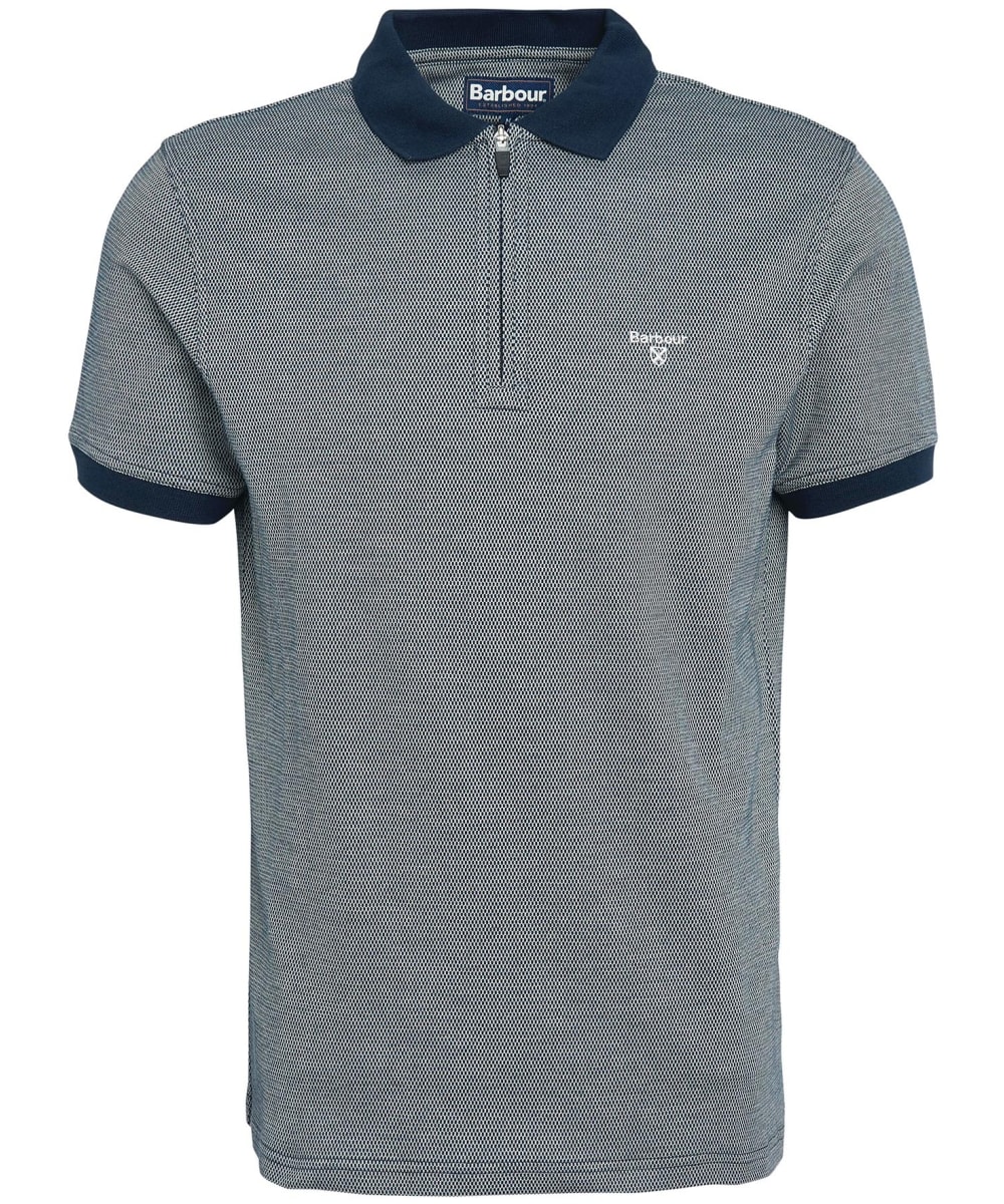 Men s Barbour Kelleth Zip Neck Polo Shirt