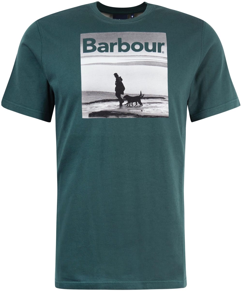 Barbour t shirt mens hot sale Green