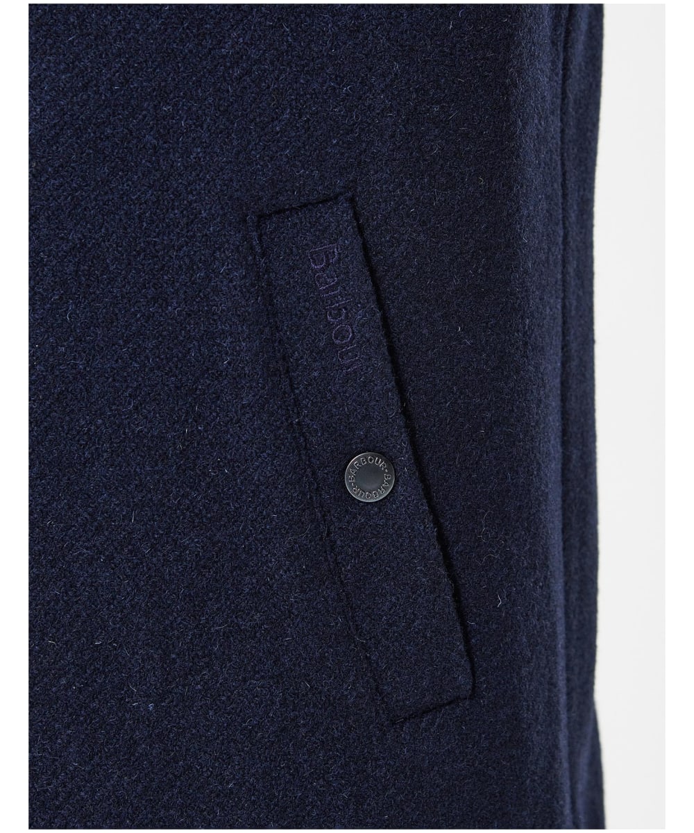 Barbour wool hot sale coat mens Blue