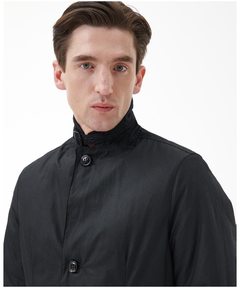 Barbour lutz wax discount jacket navy