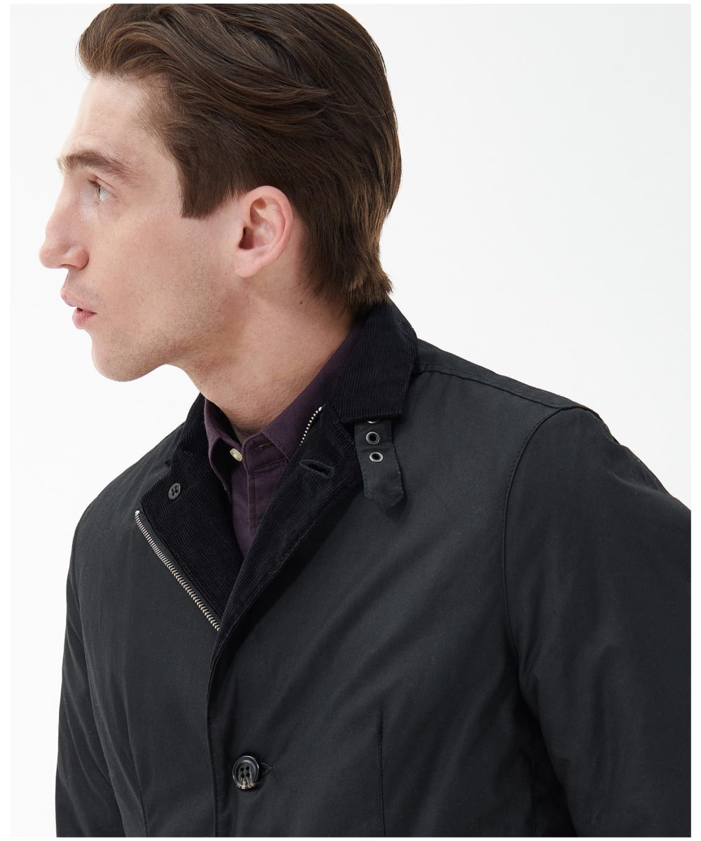 Barbour lutz wax online jacket navy