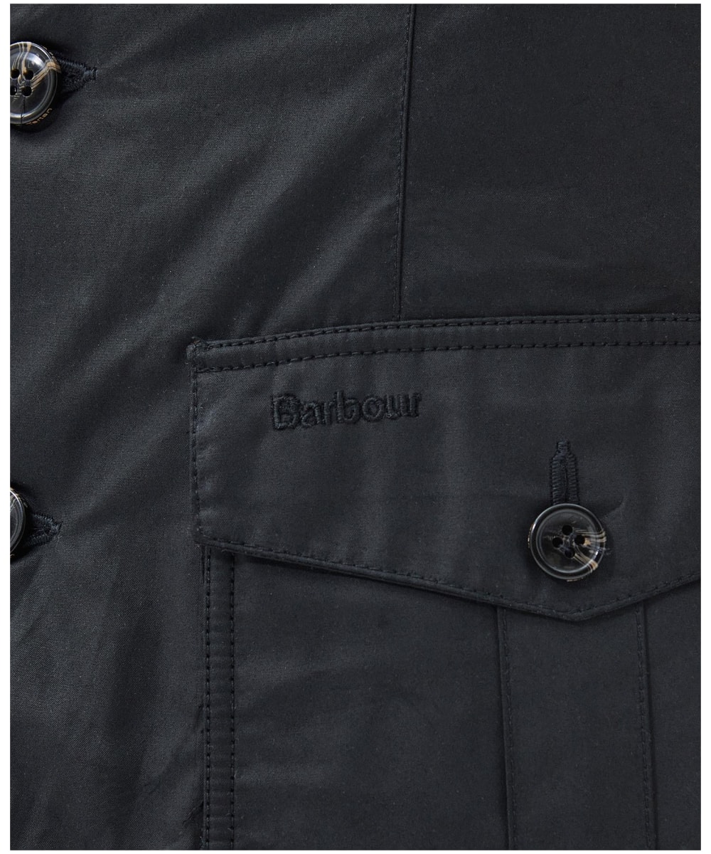 Barbour lutz clearance waxed jacket navy