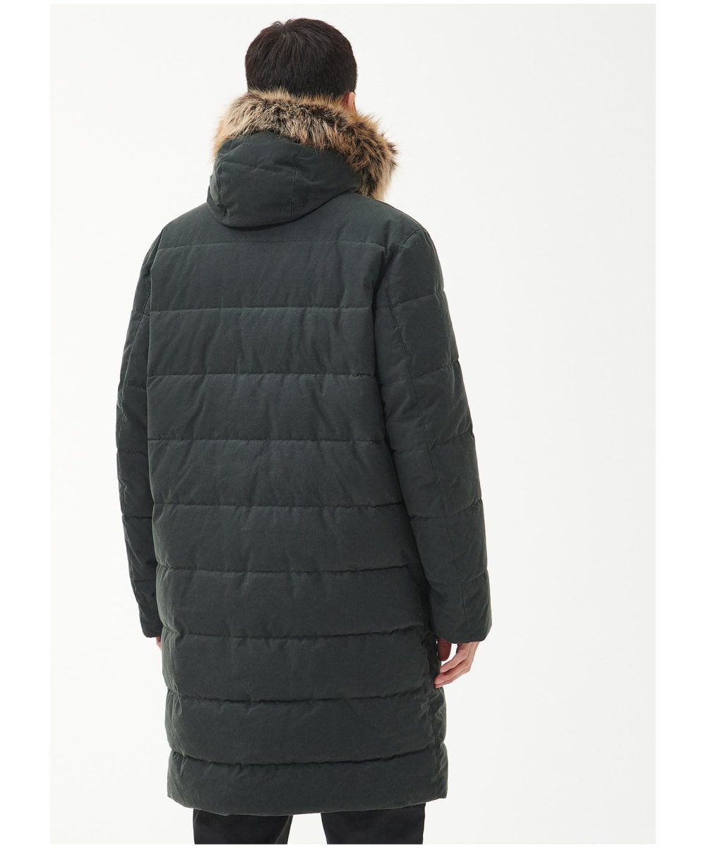 Barbour dartford faux fur trim waxed parka hotsell