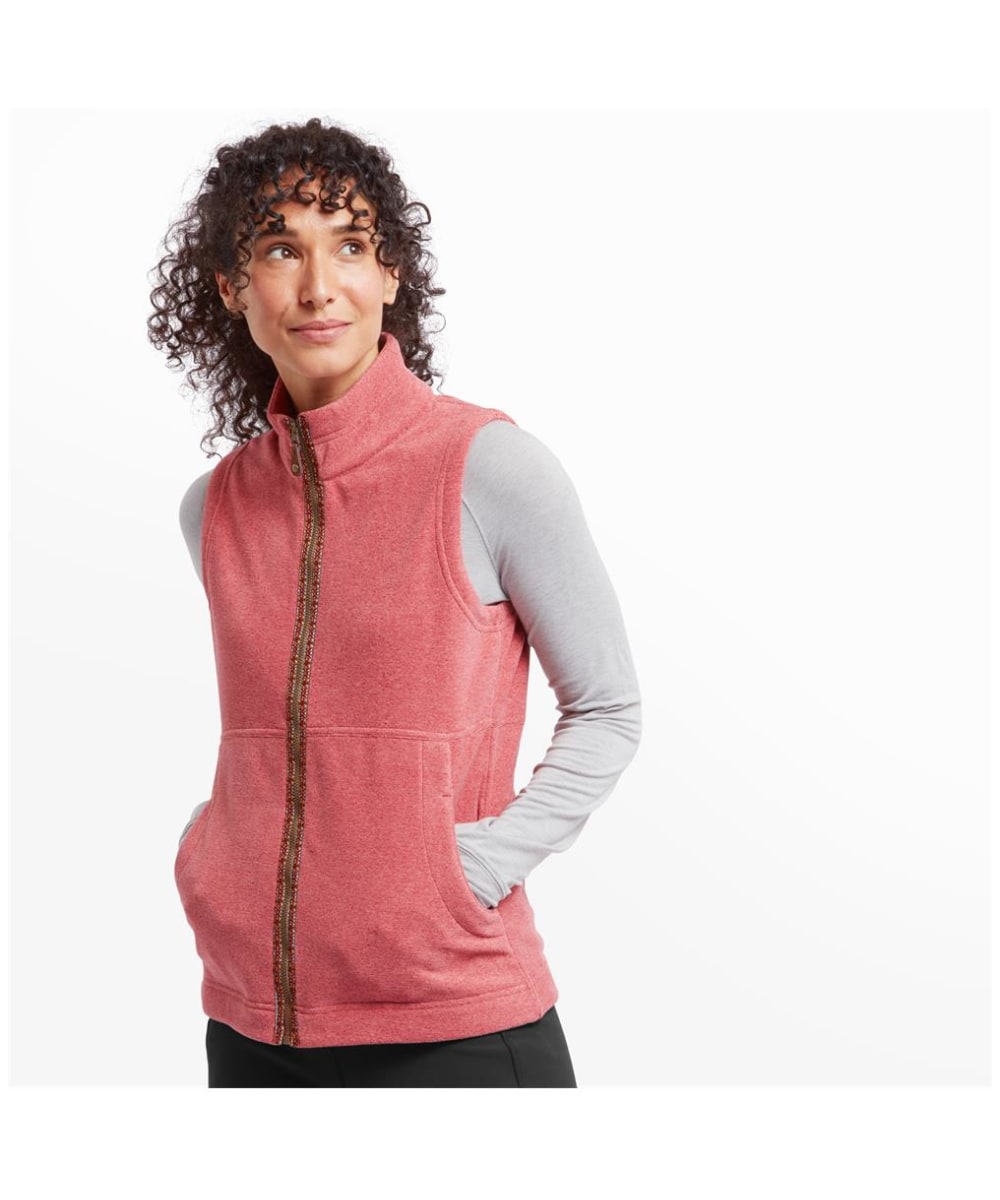 Womens sherpa fleece vest on sale