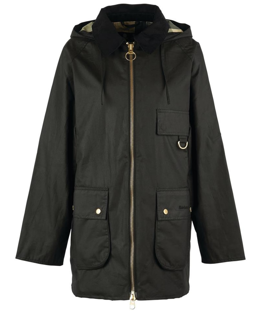 Barbour pine marten waxed cotton jacket top