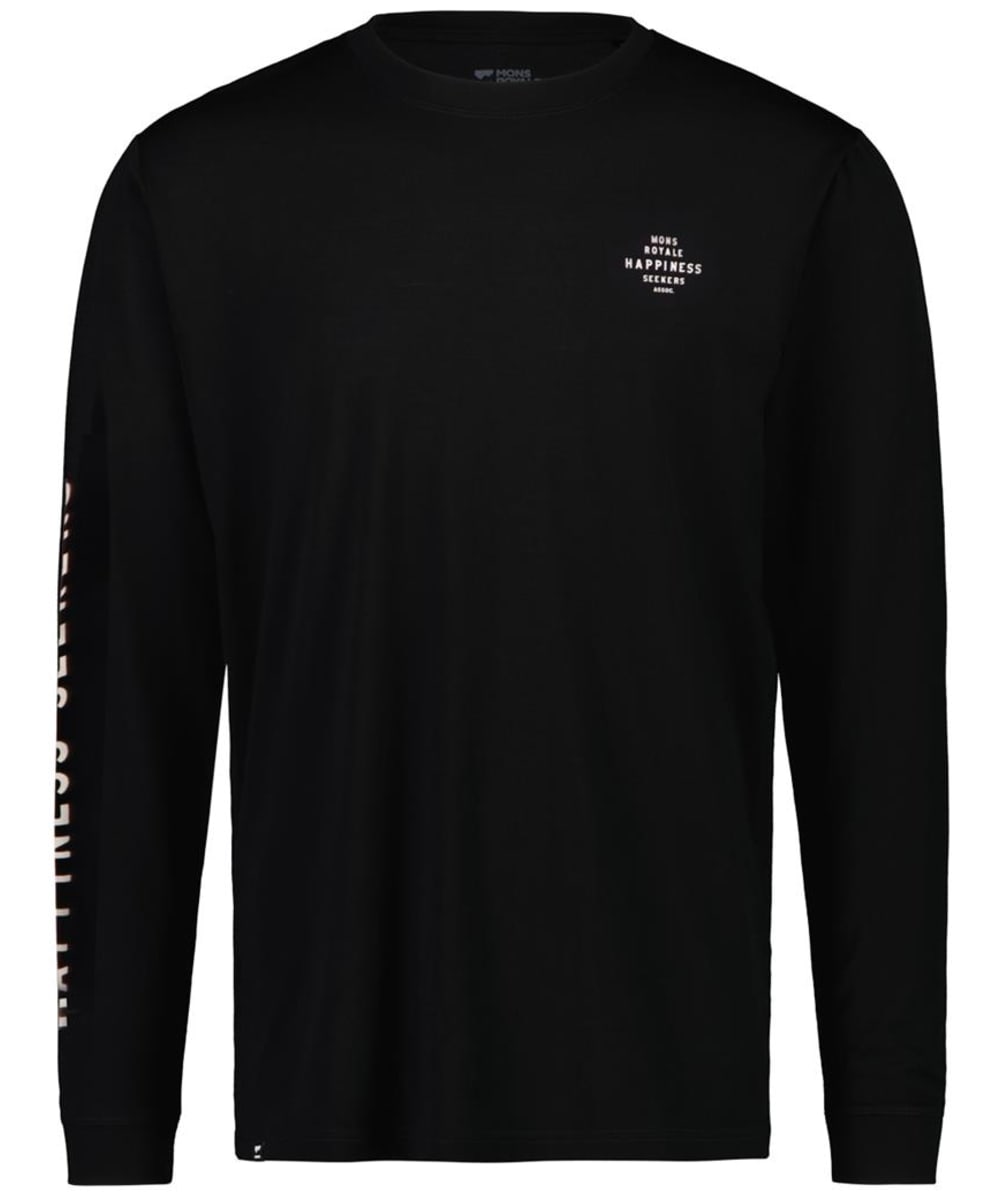View Mens Mons Royale Icon Merino Long Sleeve Jersey Black XL information