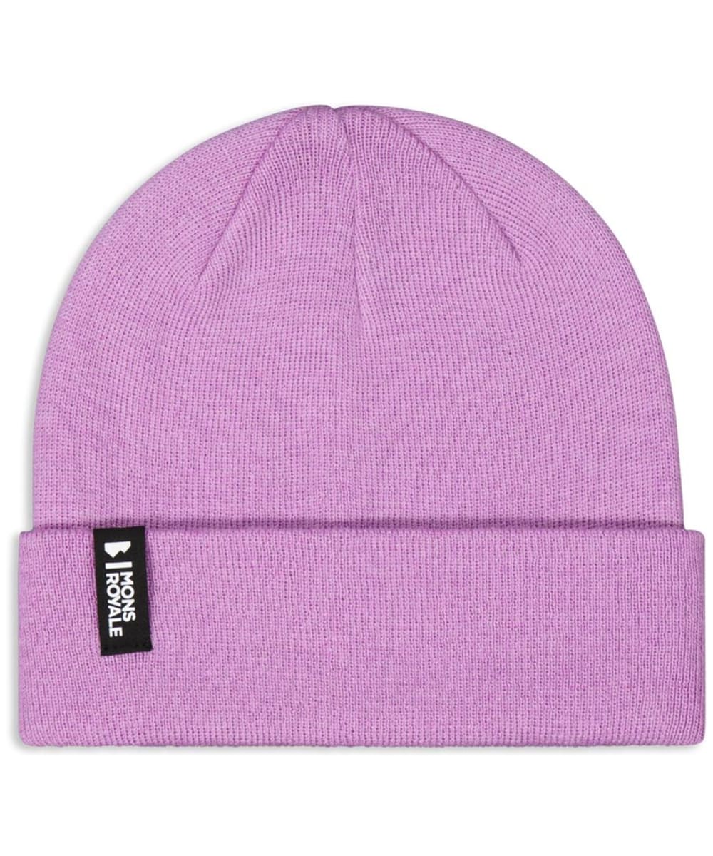 View Mons Royale Mccloud Merino Blend Beanie Hat Orchid One size information