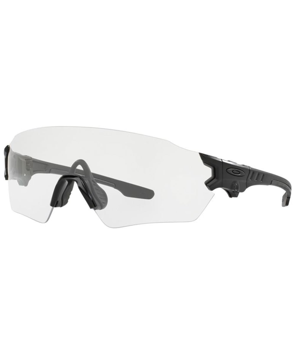 View Oakley Standard Issue Tombstone Spoil Sunglasses Matte Black Clear One size information