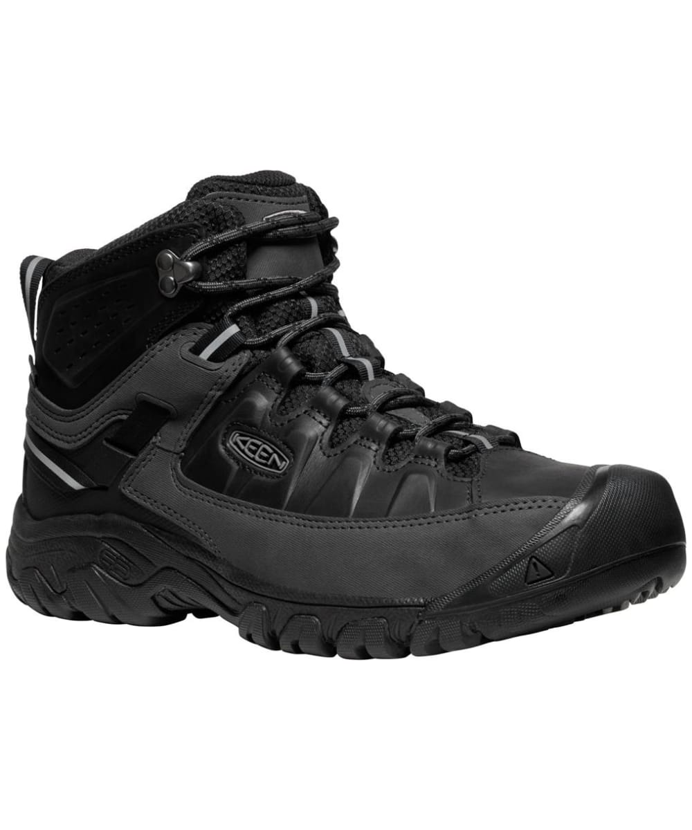 View Mens KEEN Targhee III Waterproof Hiking Boots Triple Black UK 9 information