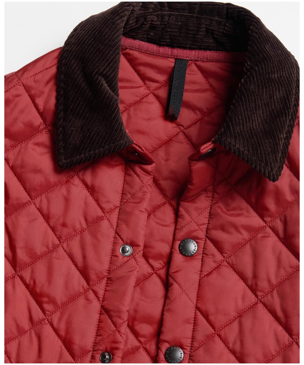Barbour trawl quilted top jacket iron ore