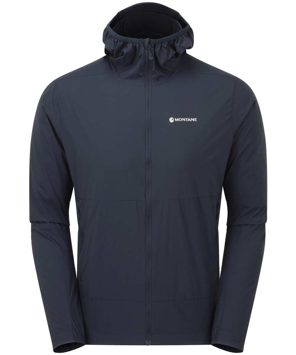 View Mens Montane Featherlite Hooded Jacket Eclipse Blue L information