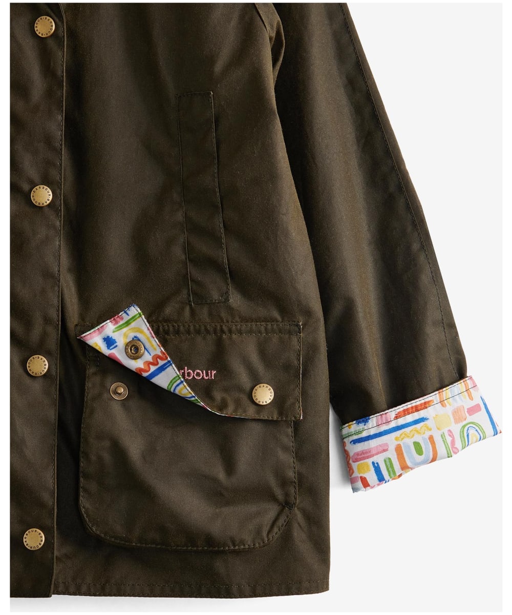 Barbour acorn shop wax jacket olive