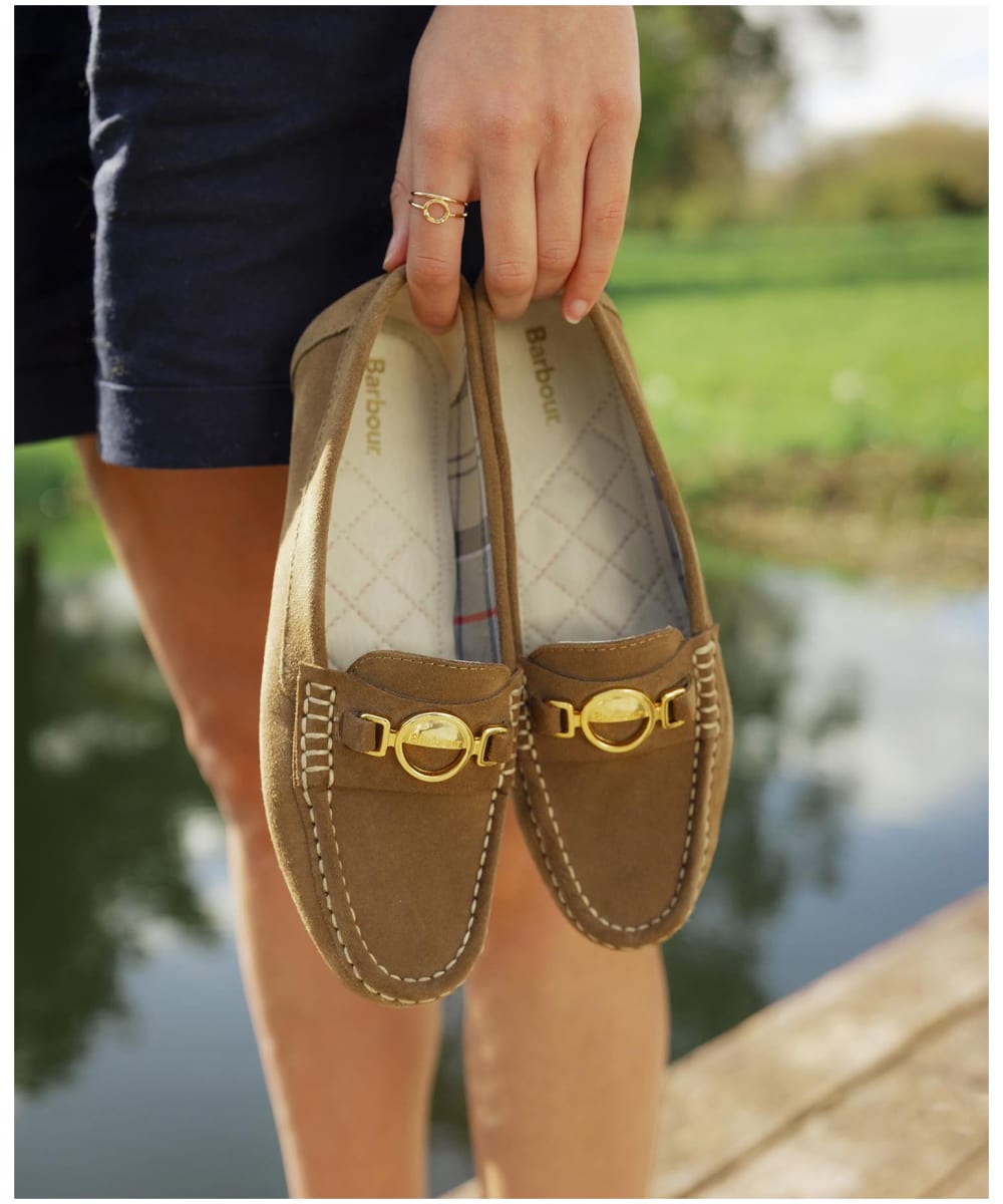 Women s Barbour Anika Suede Driving Shoes