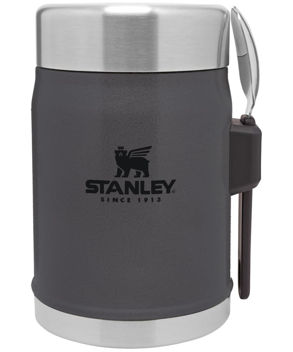 View Stanley Legendary Stainless Steel Insulated Food Jar and Spork 04L Charcoal 400ml information