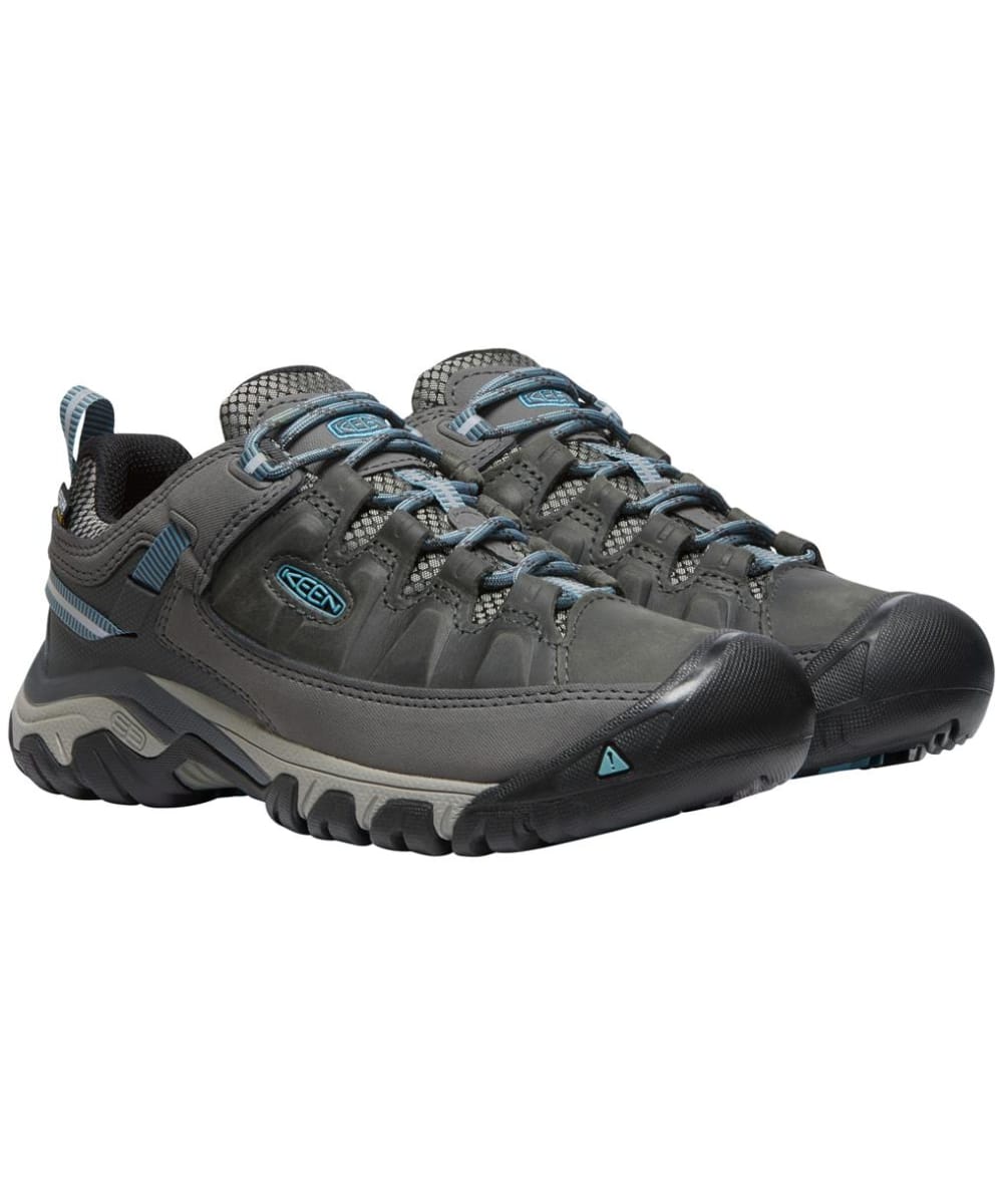View Womens KEEN Targhee III Waterproof Hiking Shoes Magnet Atlantic Blue UK 4 information