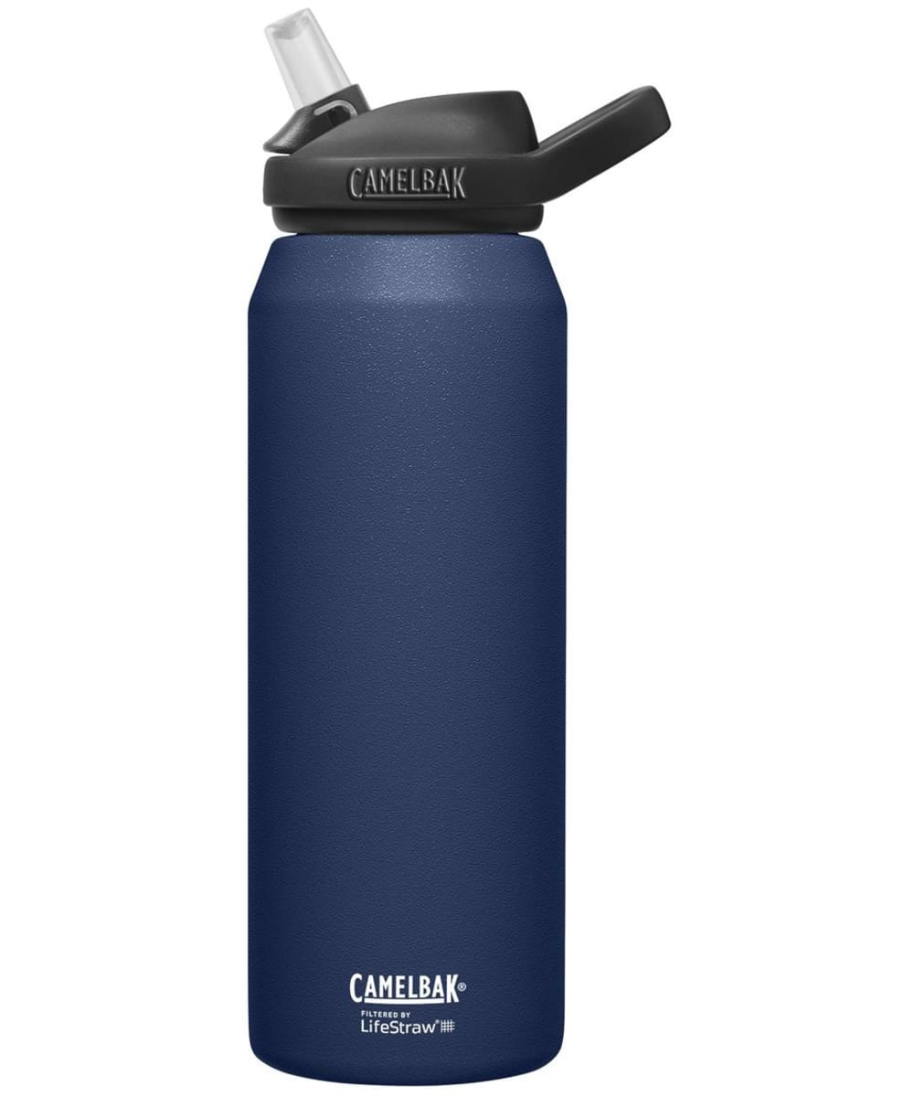 View Camelbak Eddy Vacuum Insulated Stainless Steel Bottle Filtered By LifeStraw 32oz Navy 32 OZ information