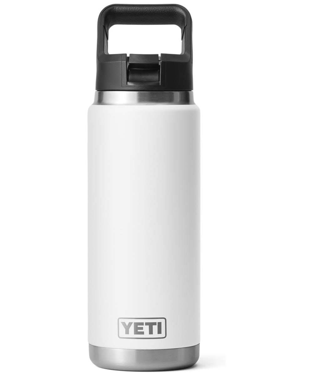 View YETI Rambler 26oz Stainless Steel Vacuum Insulated Leakproof Straw Bottle White UK 760ml information