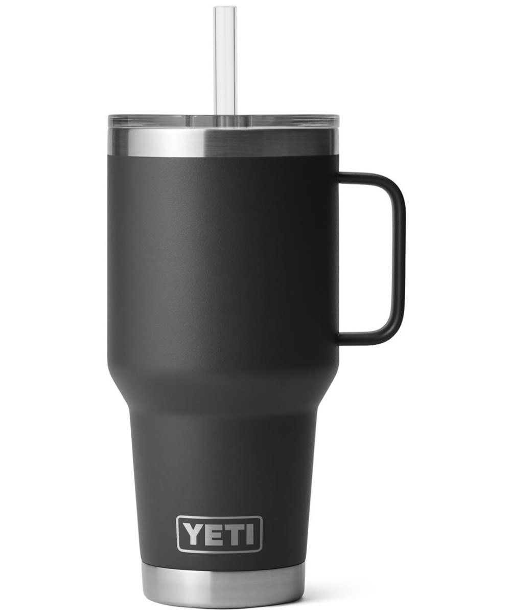 View YETI Rambler 35oz Stainless Steel Vacuum Insulated Straw Mug Black UK 994ml information