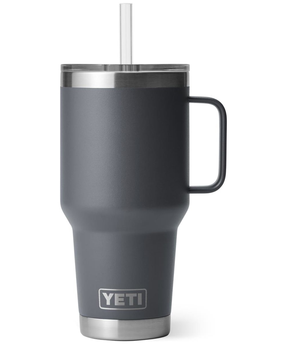 View YETI Rambler 35oz Stainless Steel Vacuum Insulated Straw Mug Charcoal UK 994ml information