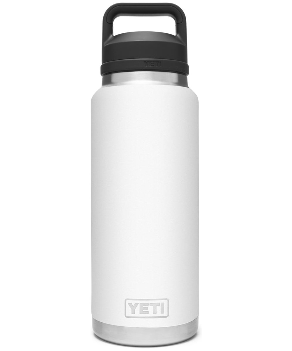 View YETI Rambler 36oz Stainless Steel Vacuum Insulated Leakproof Chug Cap Bottle White UK 1065ml information