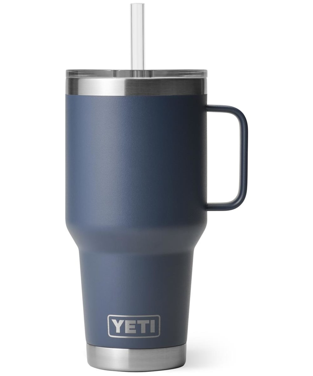 View YETI Rambler 35oz Stainless Steel Vacuum Insulated Straw Mug Navy UK 994ml information