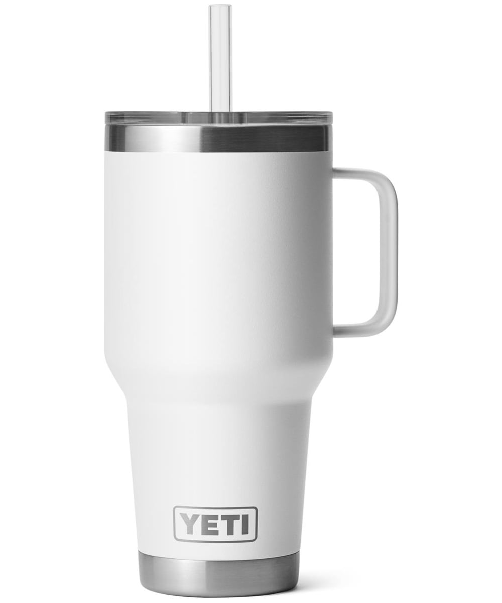 View YETI Rambler 35oz Stainless Steel Vacuum Insulated Straw Mug White UK 994ml information
