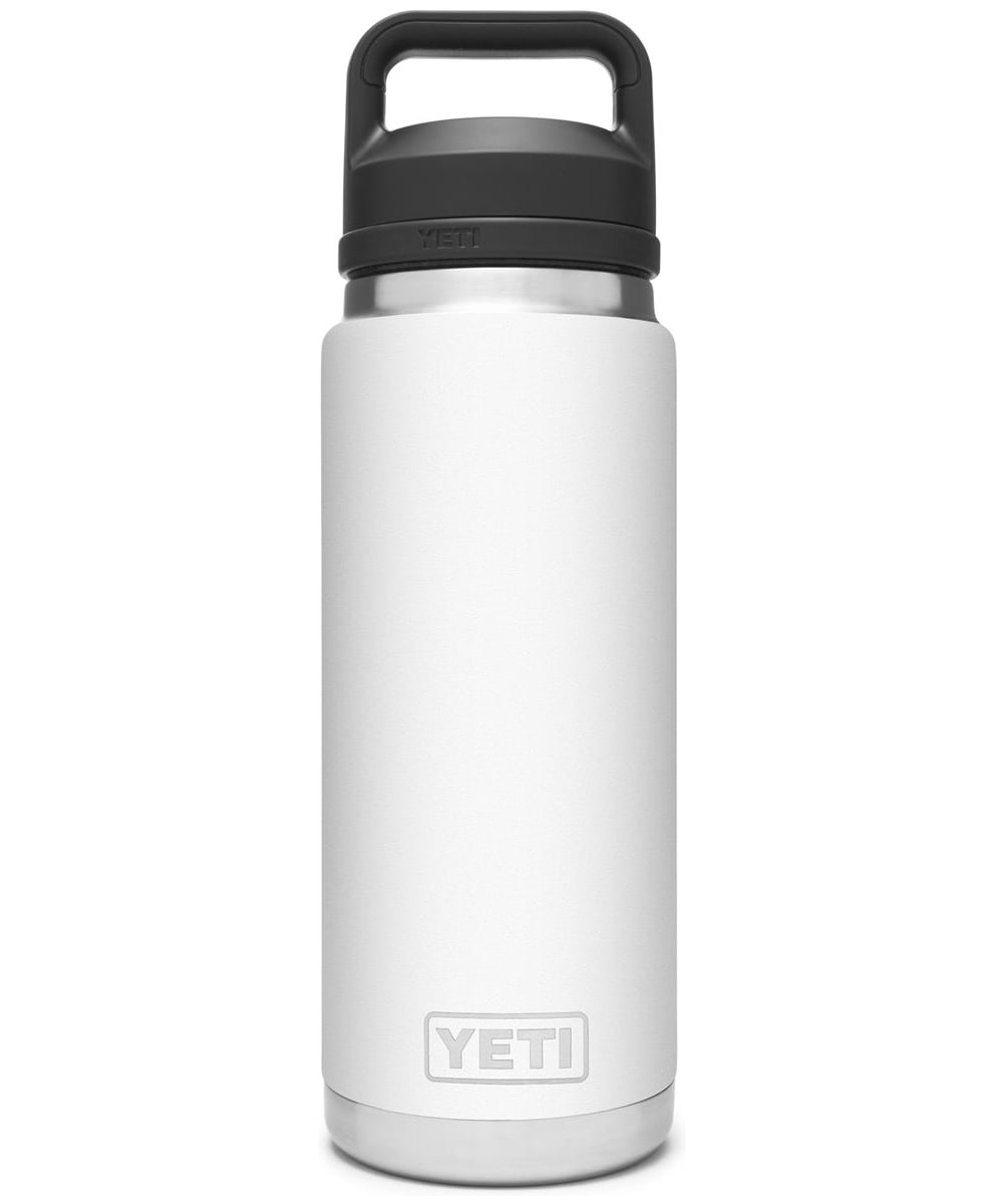 View YETI Rambler 26oz Stainless Steel Vacuum Insulated Leakproof Chug Cap Bottle White UK 760ml information