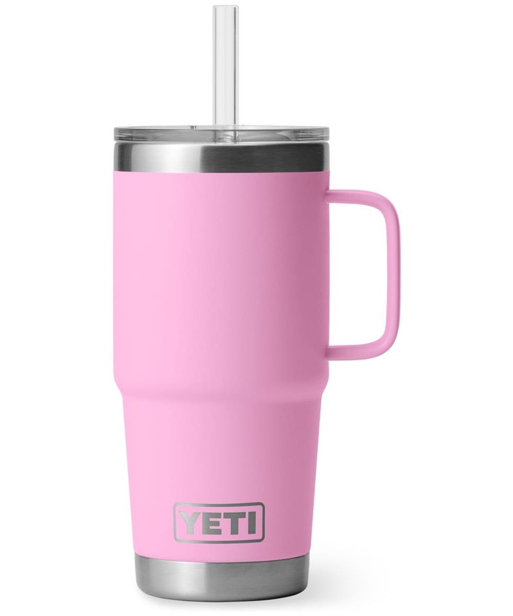 View YETI Rambler 25oz Stainless Steel Vacuum Insulated Straw Mug Power Pink UK 710ml information