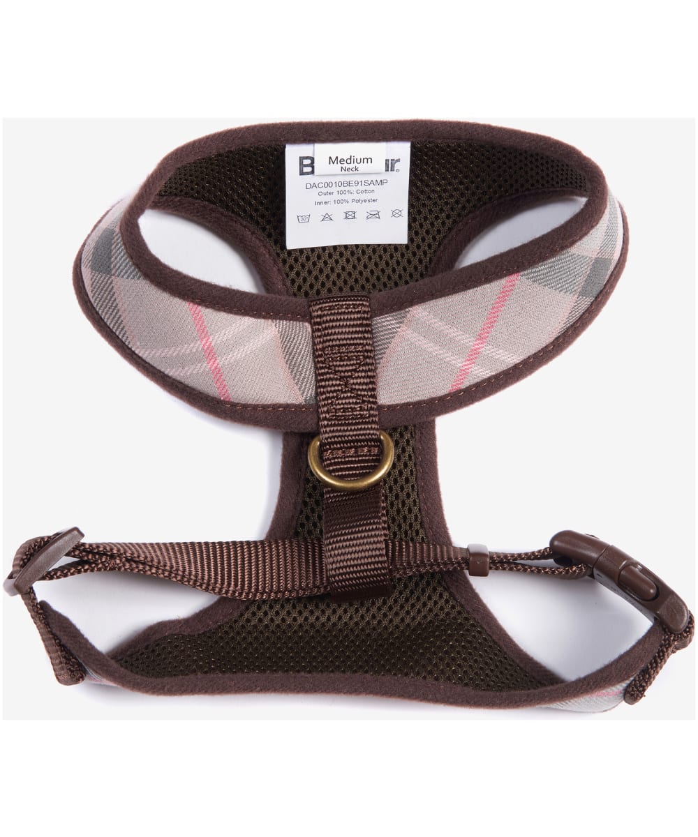 Barbour pink tartan dog collar outlet