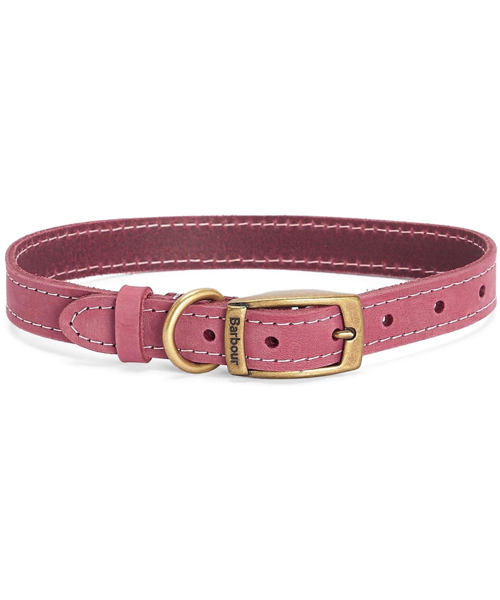 Barbour leather dog collar sale