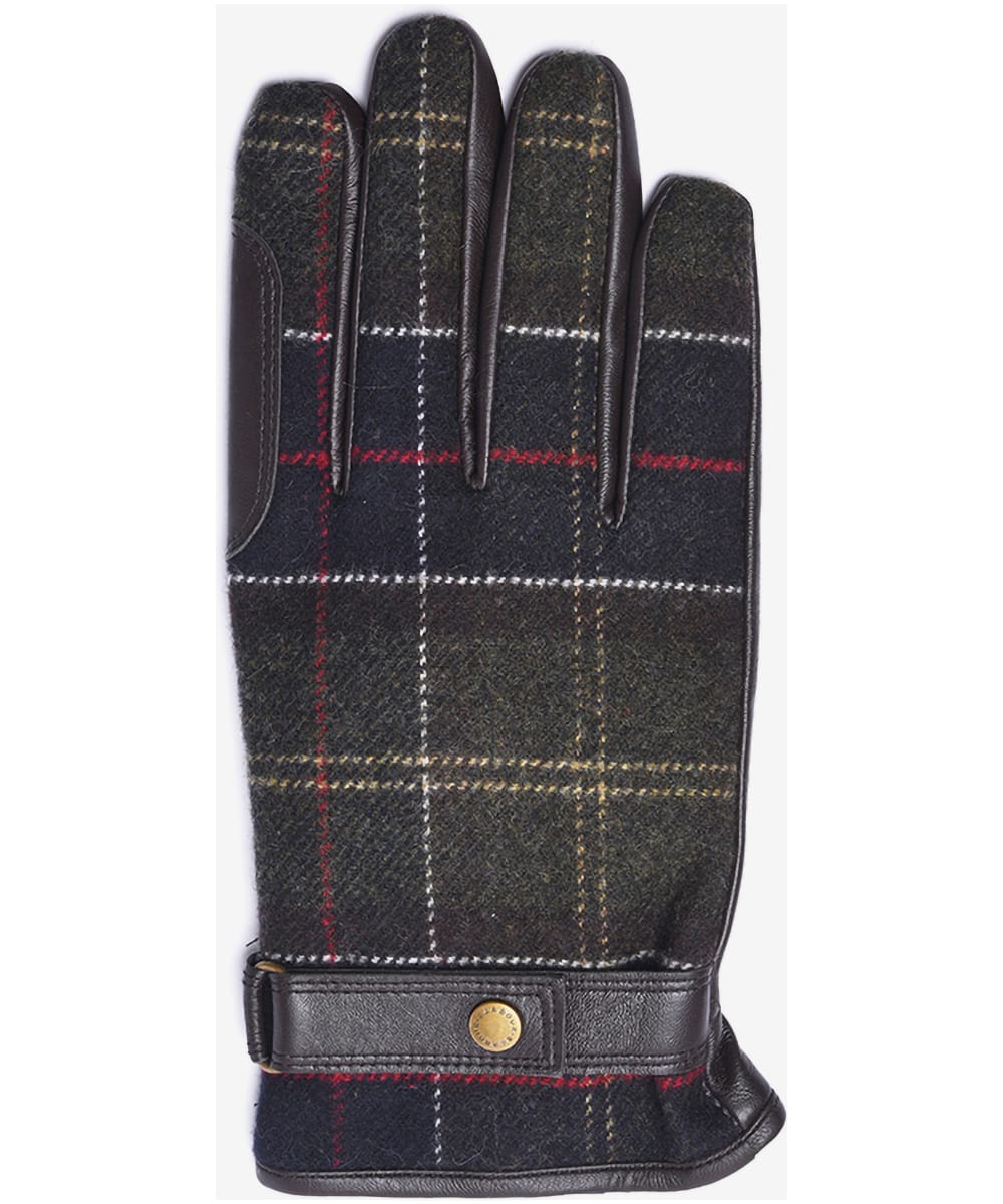 Barbour leather gloves mens store