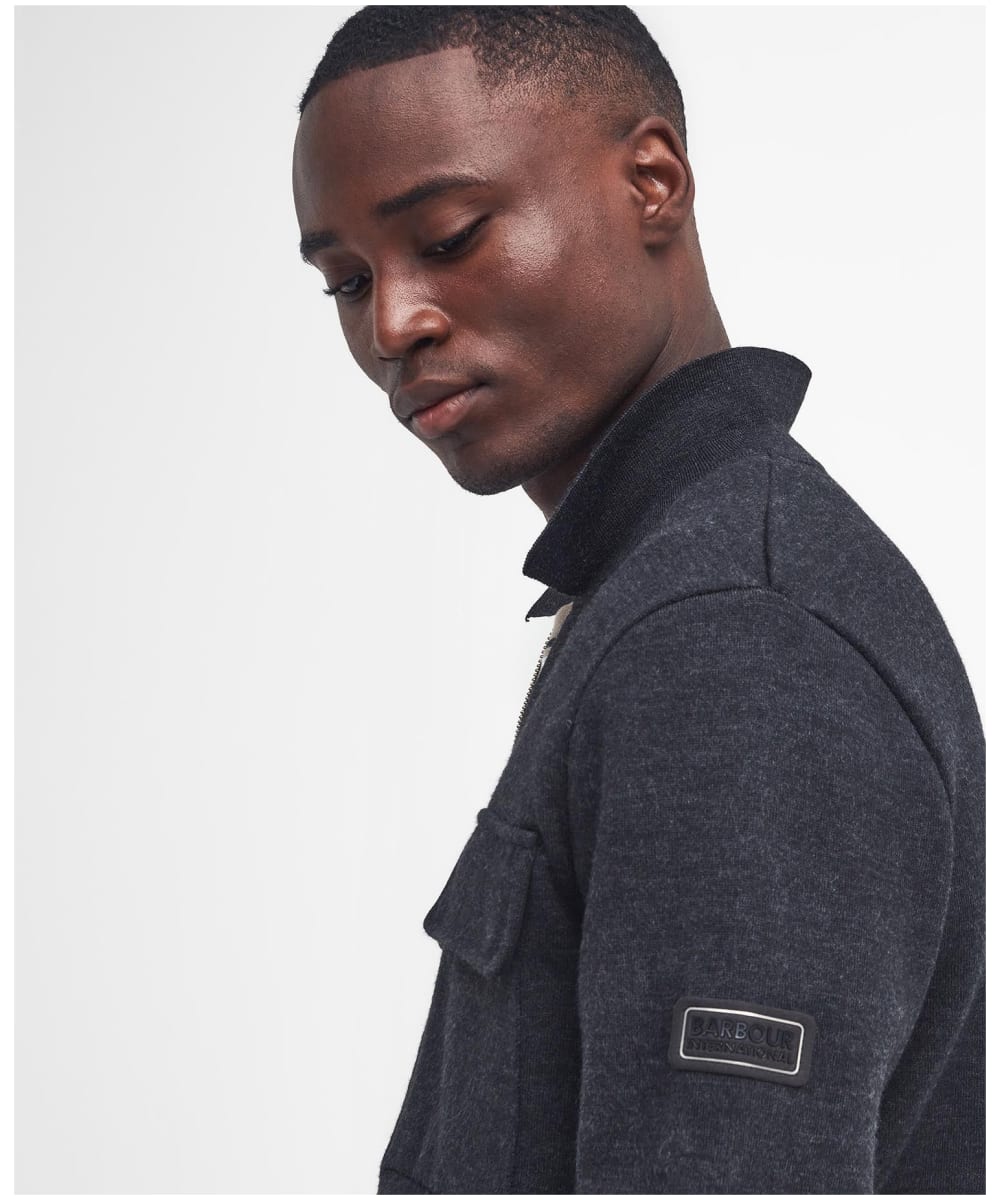 Men s Barbour International Burley Zip Through Cardigan