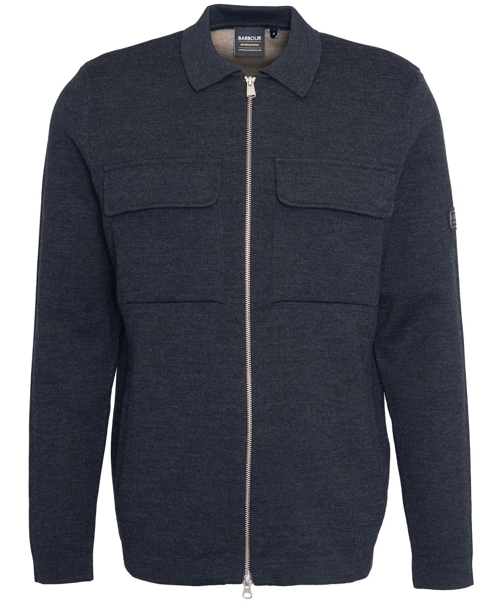 Men s Barbour International Burley Zip Through Cardigan
