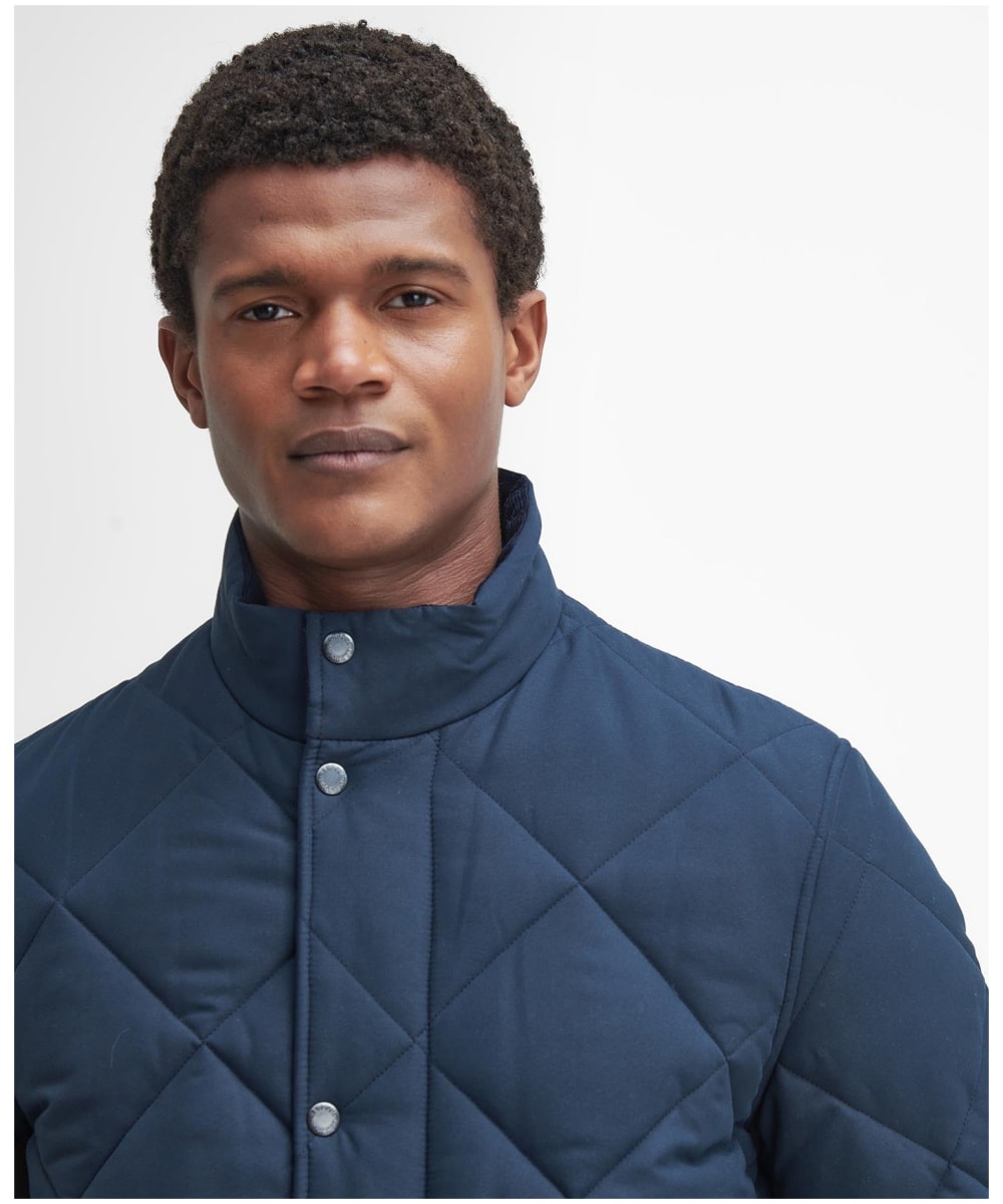 Mens barbour style quilted jacket cheap