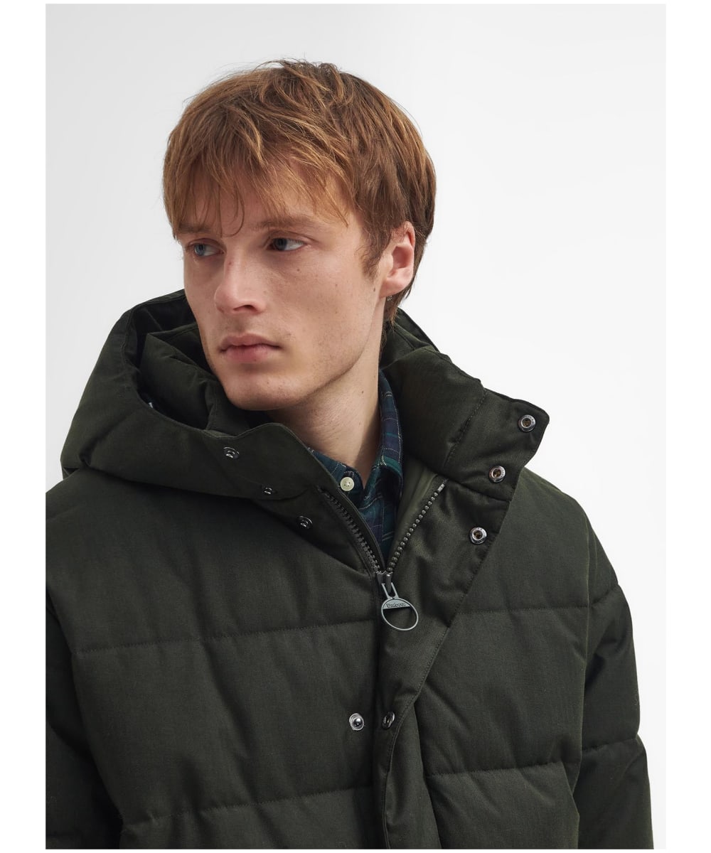 Barbour puffer coat mens top