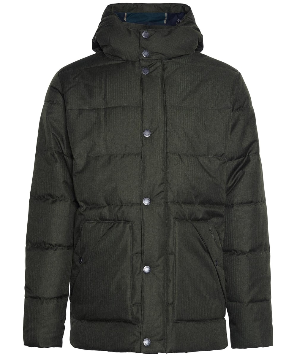 Barbour puffer jacket mens on sale