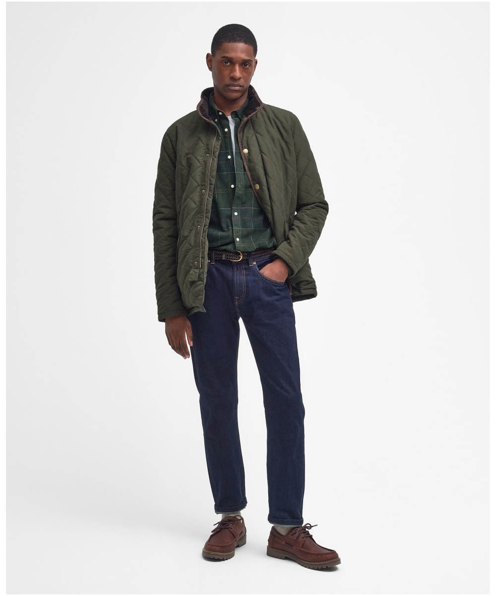 Barbour jeans mens olive new arrivals