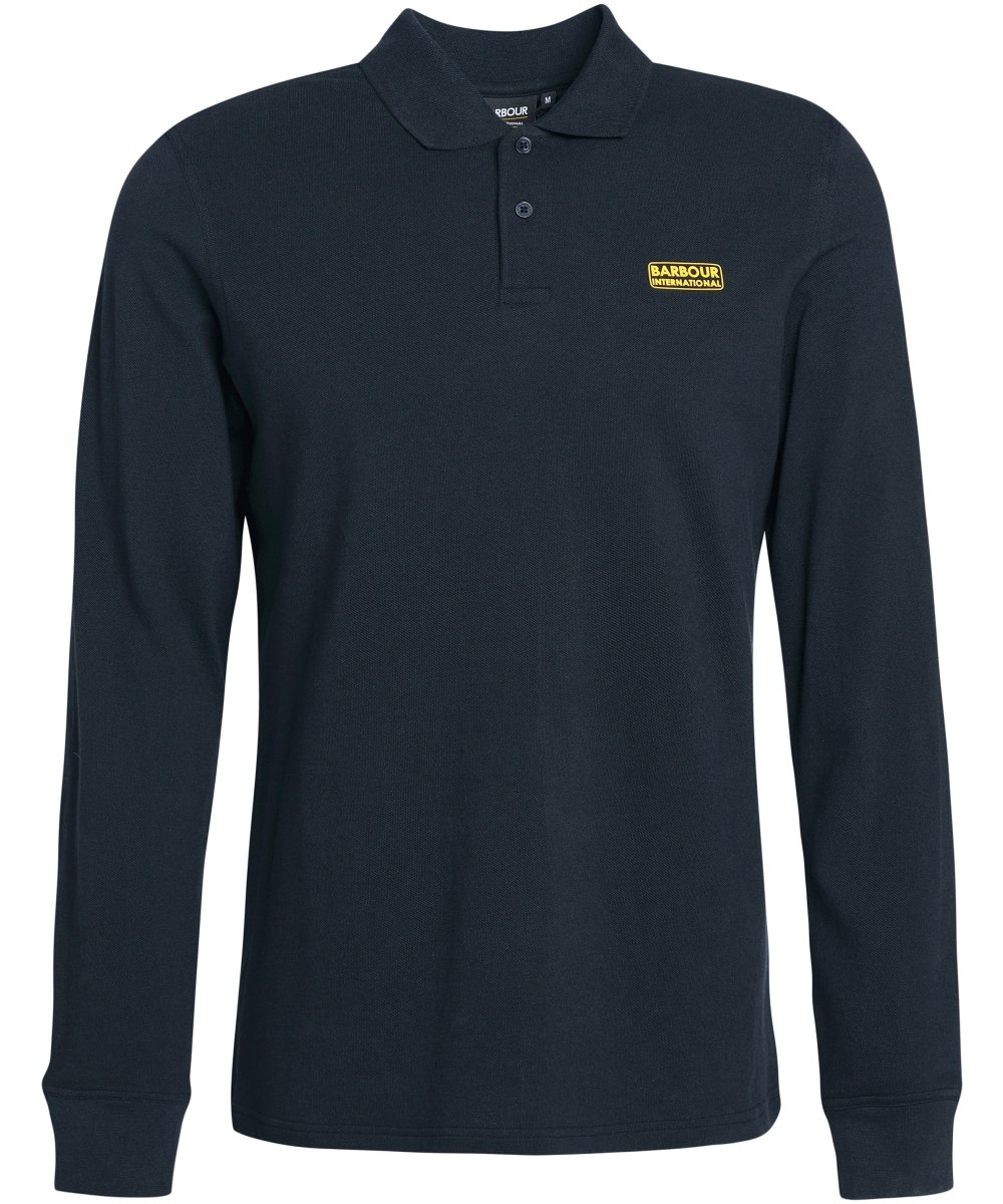 Men s Barbour International Long Sleeve Polo Shirt