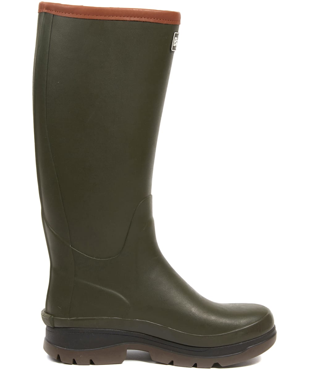 View Mens Barbour Tempest Neoprene Lined Tall Wellingtons Olive UK 10 information