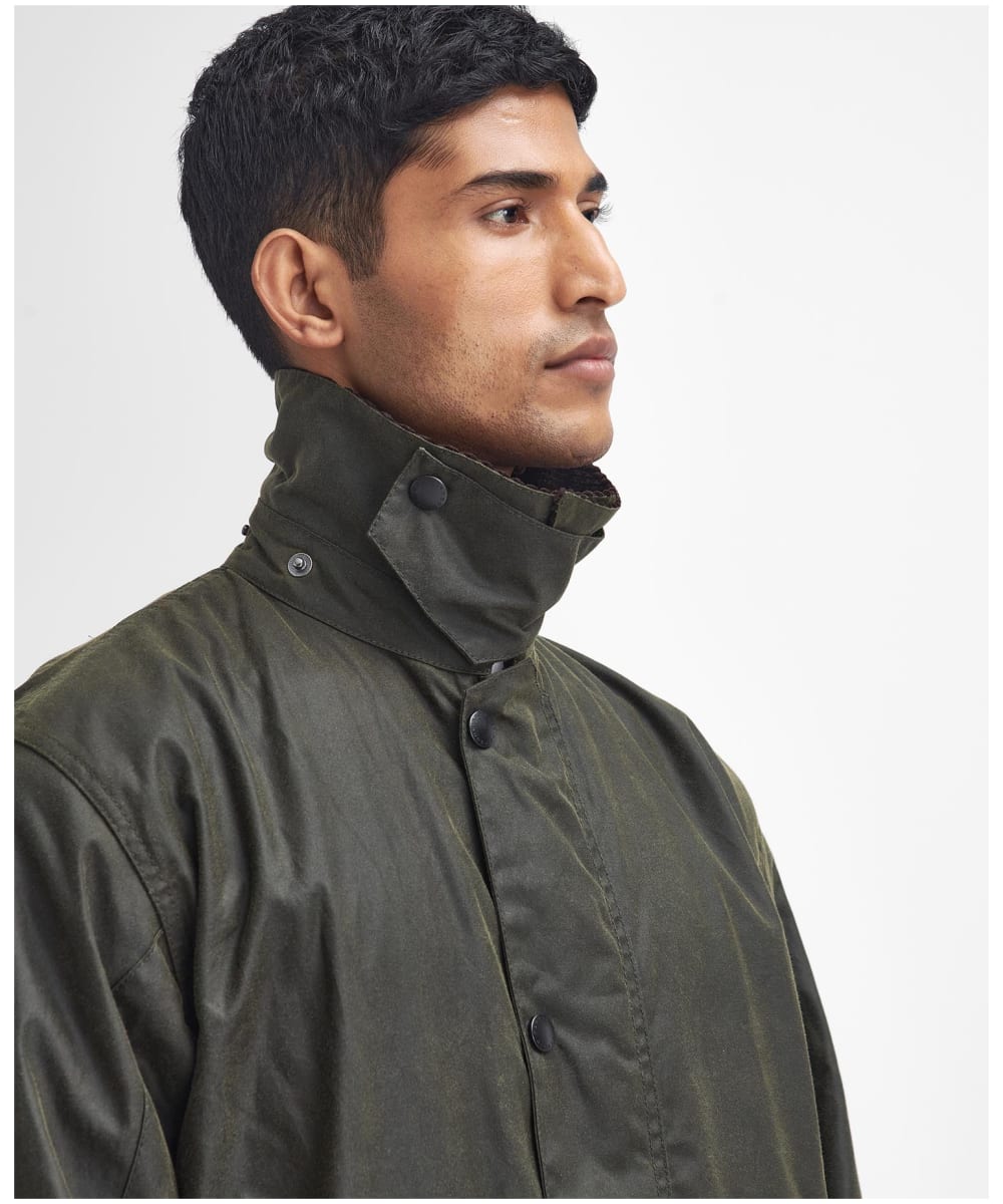 Barbour border jacket sage cheap