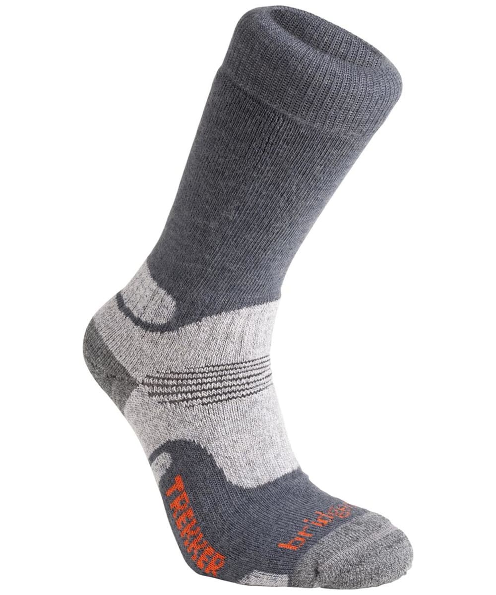 View Mens Bridgedale Hike Midweight Merino Performance Boot Socks Gunmetal UK 12 information