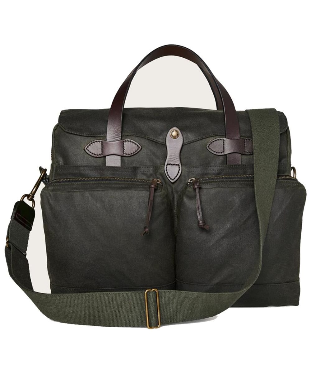 View Filson 24 Hour Tin Cloth Briefcase Otter Green 18L information