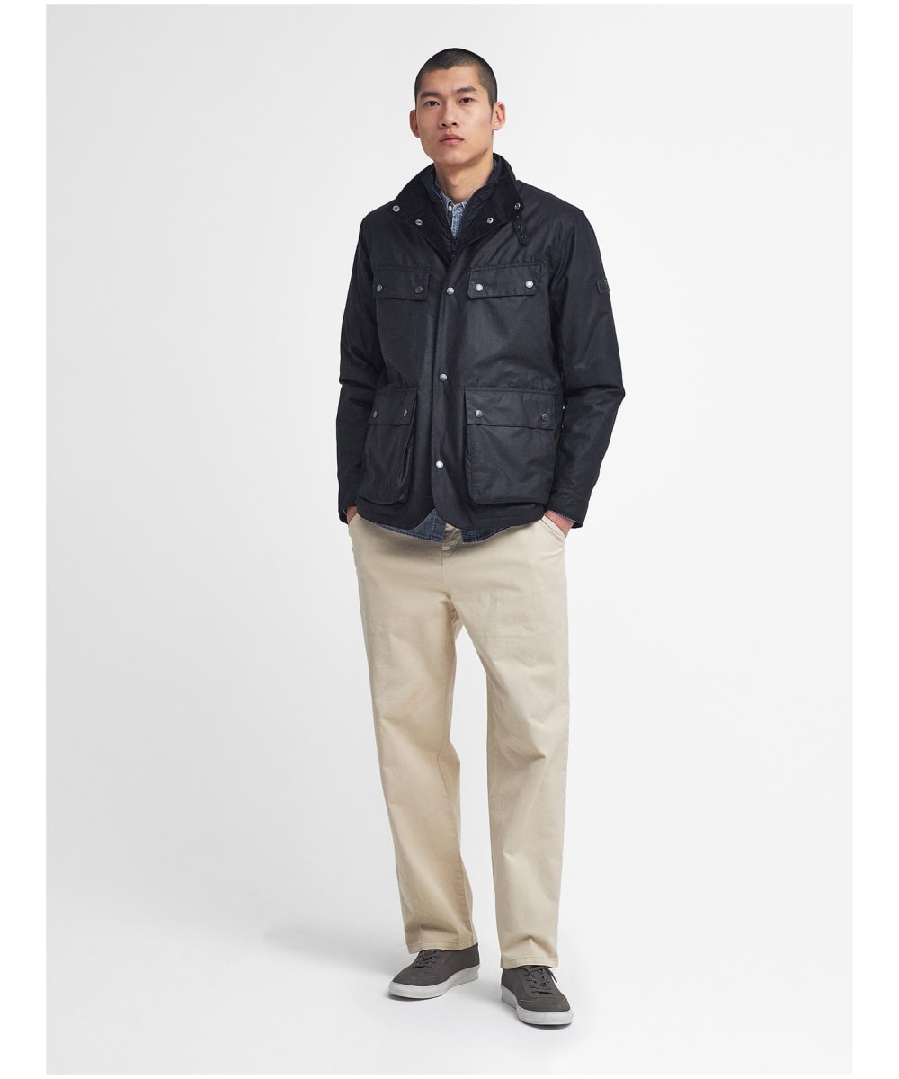 Barbour international acorn wax jacket online