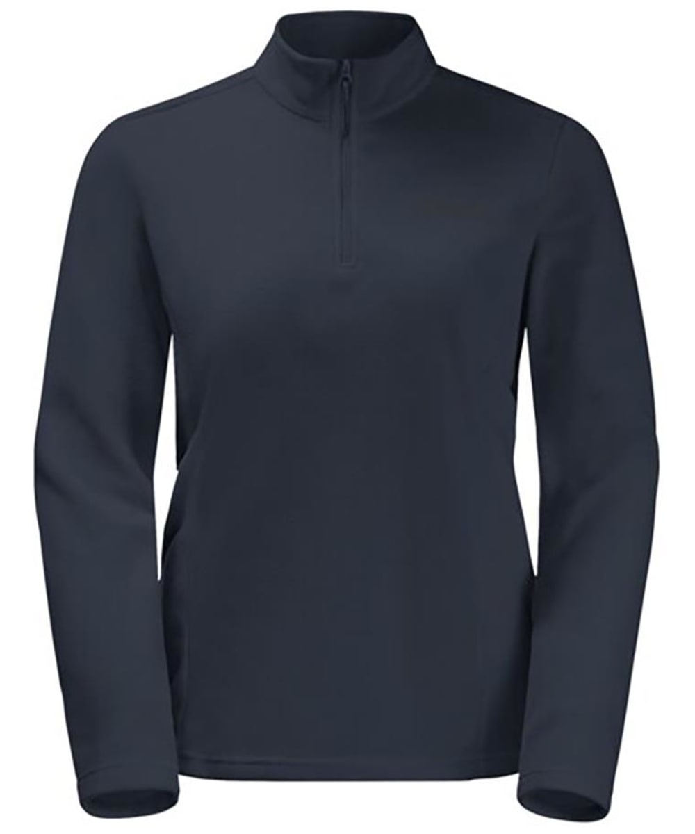 Women s Jack Wolfskin Taunus Half Zip Fleece Jumper