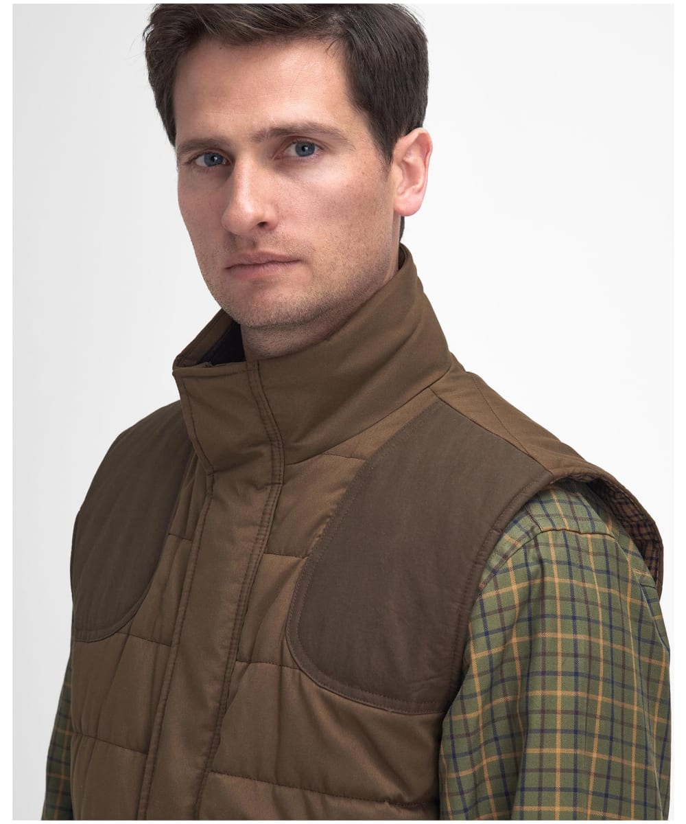 Men's Barbour Bradford Tattersall Puffer Gilet
