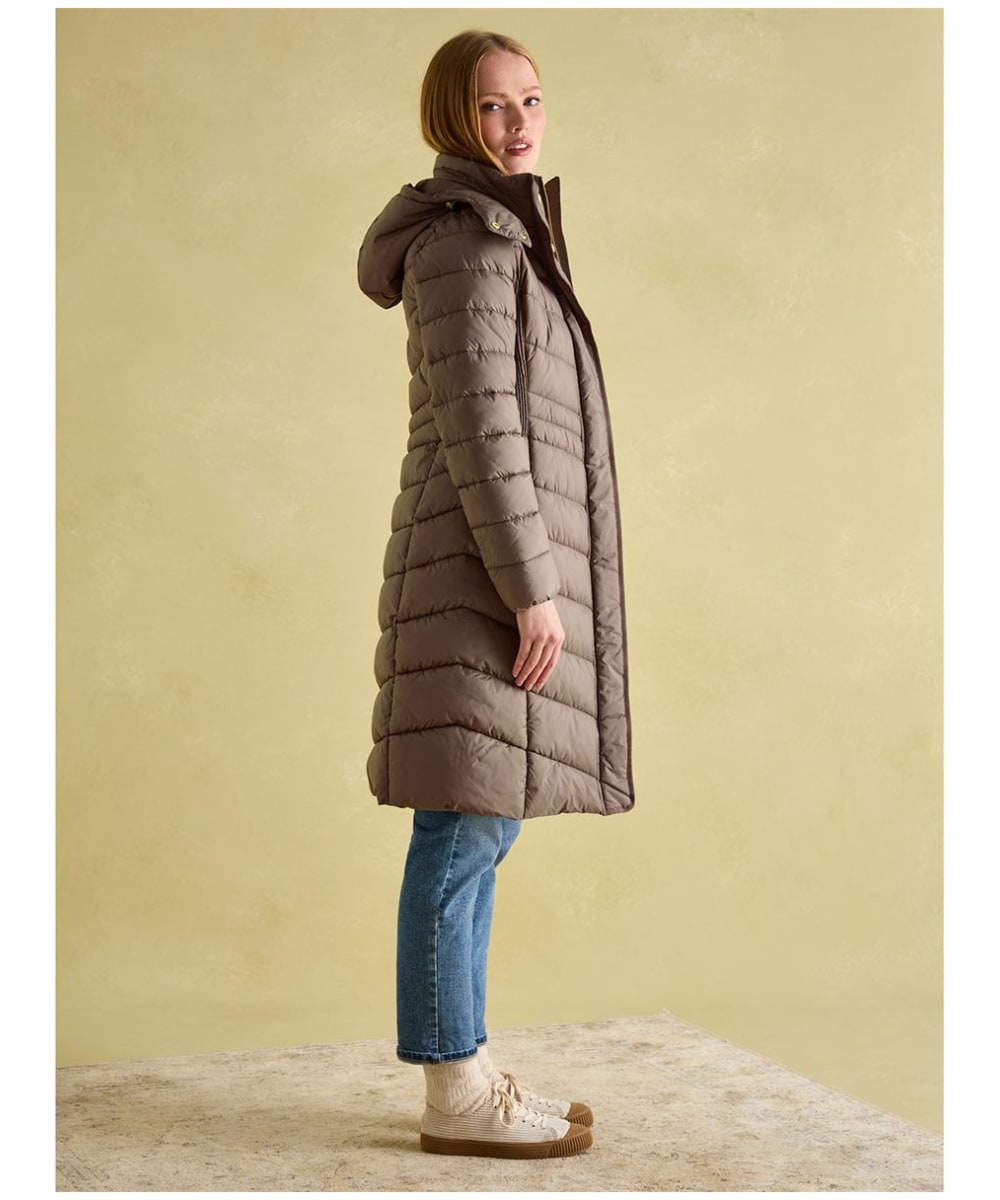 Longline quilted jacket womens best sale