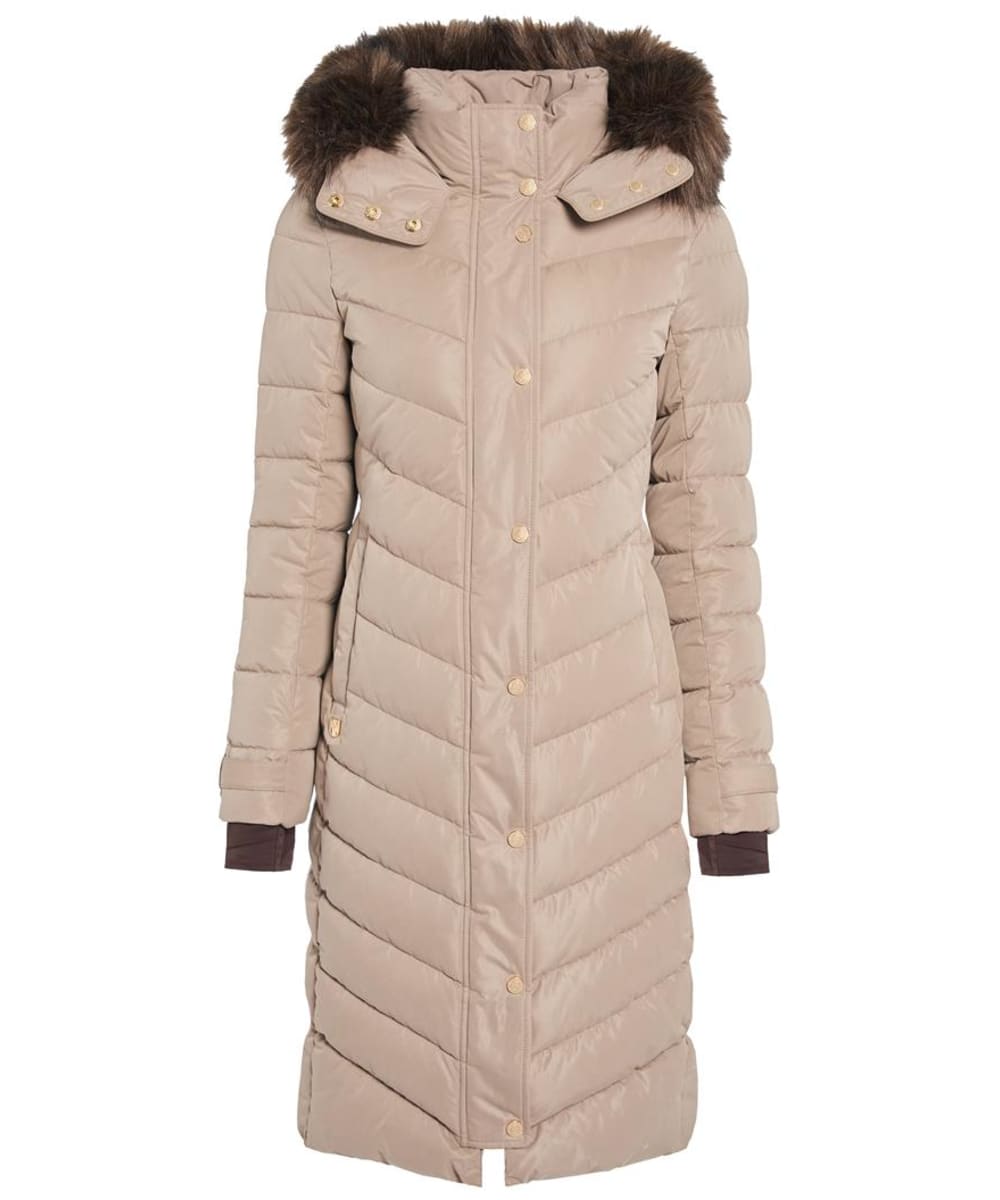Cherington quilted longline padded coat top