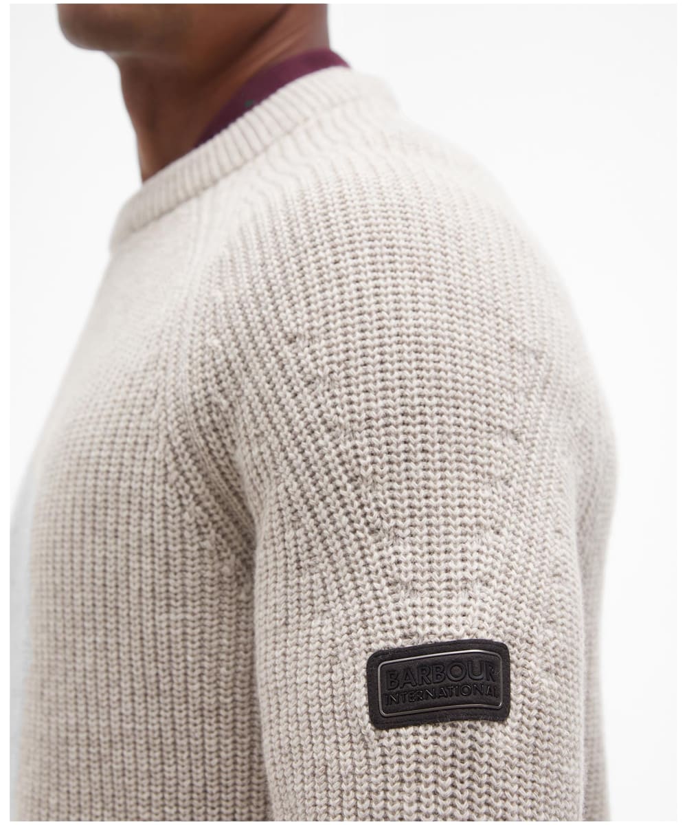 Barbour jumper mens white new arrivals