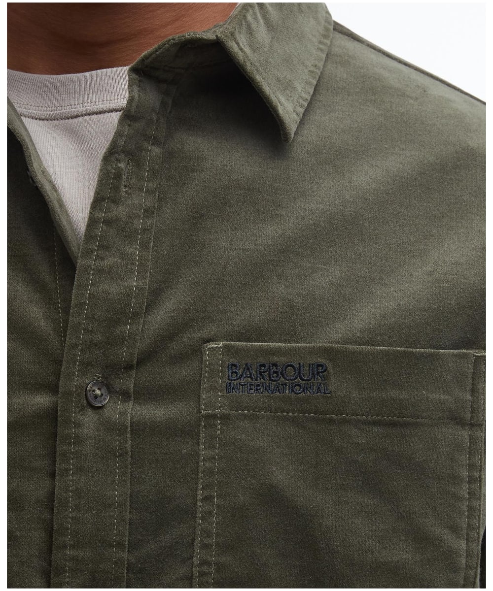 Men s Barbour International Elton Moleskin Overshirt