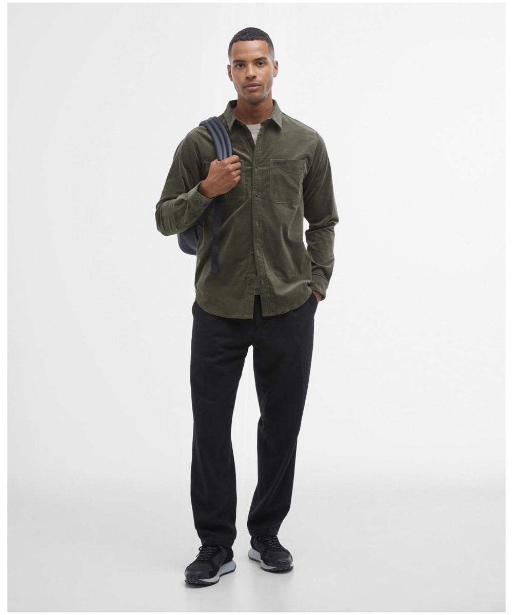 Men s Barbour International Elton Moleskin Overshirt
